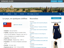 Tablet Screenshot of birmanie-guide.com